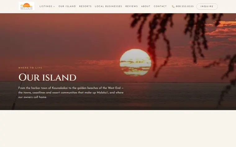 Our Island guide page